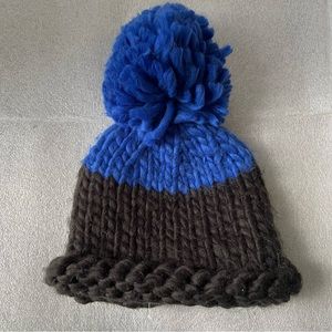 Free People Cozy Up Color Block Pom Beanie